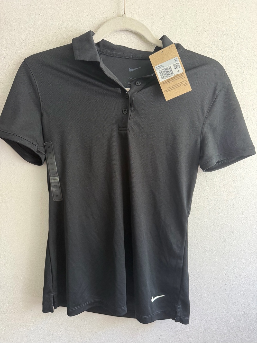 Nike Black Dri-FIT Short Sleeve Polo Top
